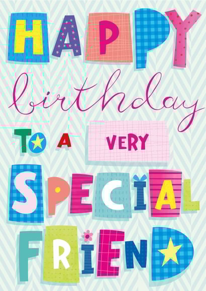 Classic Birthday Card - For Special Friend - Flower created by Sarah Pitt