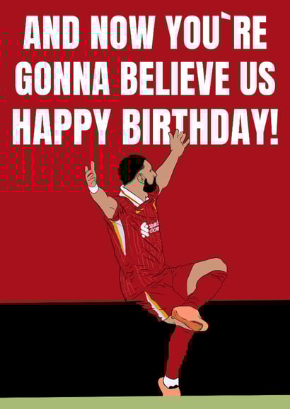 Fun Birthday Card - Mo Salah - Liverpool created by DanAllen20