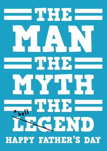 Funny Father's Day Card - Bellend created by AbiGoLucky