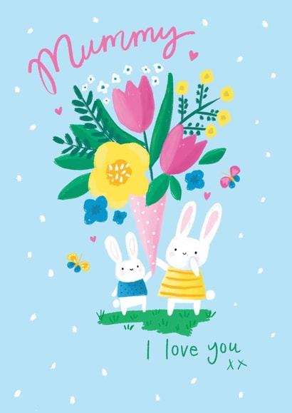 Cute Mother's Day Card - For Mummy - Flowers created by Charlotte Pepper