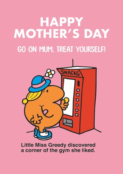 Funny Mother's Day Card - Mr. Men - Little Miss Greedy created by Mr. Men