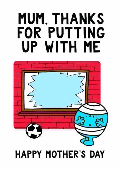 Cute Mother's Day Card - Mr. Men - Mr. Bump created by Mr. Men