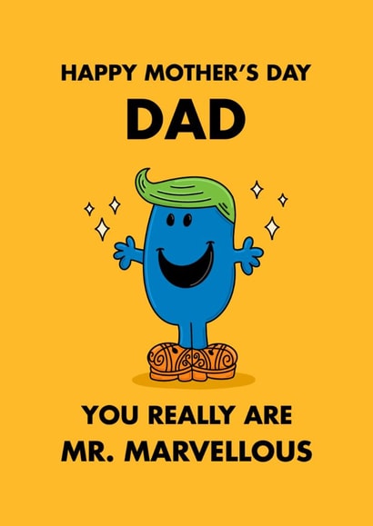 Cute Mother's Day Card - Mr. Men - For Dad created by Mr. Men