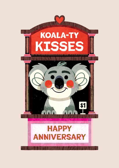 Cute Anniversary Card - Koala created by Folio | Ian Owen