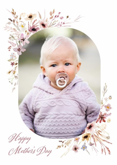 Pretty Mother's Day Card - Watercolour Wild Flowers created by Jenna Holcomb