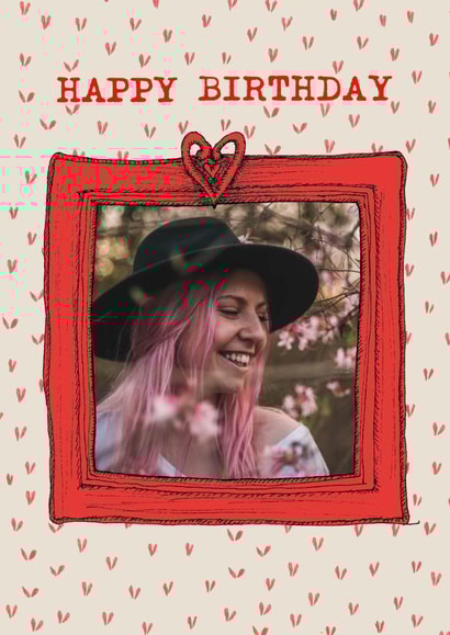 Fun Birthday Card - Picture Frame created by Poet and Painter