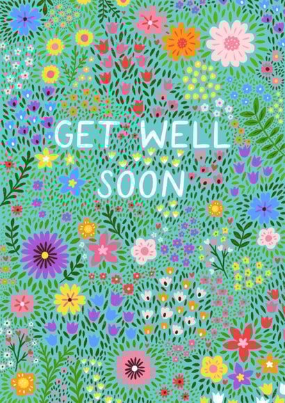 Pretty Get Well Card - Spring Florals created by Pear Tree Press