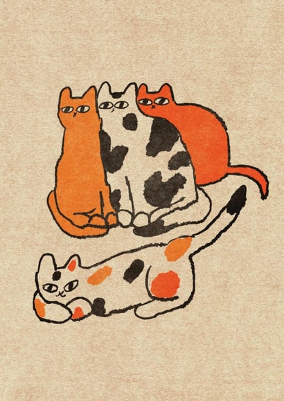 Cute Just Because Card - Kittens created by Enikő Eged