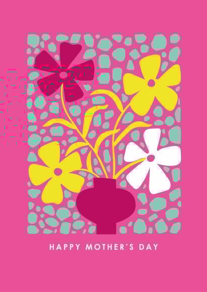 Classic Mother's Day Card - Vase - Flowers created by Happy Street