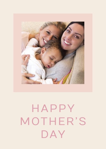 Classic Mother's Day Card - Pastel Pink Frame created by AniSomi