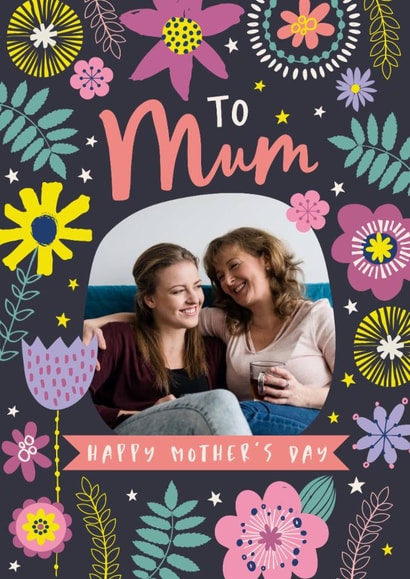 Pretty Mother's Day Card - Floral Photo Frame created by Dotty Black