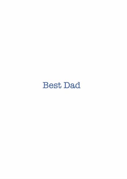 Cute card for Dad - Best Dad - Simple created by DBD Designs
