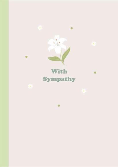 Classic Sympathy Card - Lily created by Happy Street