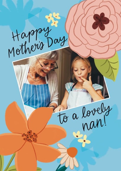 Pretty Mother's Day Card - Lovely Nan created by Grey Street Paper
