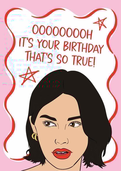 Fun Birthday Card - Gracie Abrams - That's So True created by Tiger Feet Creations