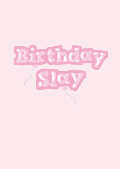 Cute Birthday Card for the Birthday Queen who Slays created by @thats.canny