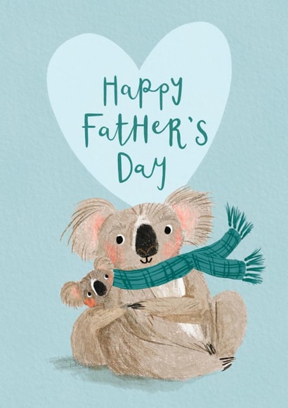 Cute Father's Day Card - Koala Cuddles created by Louise Tiler