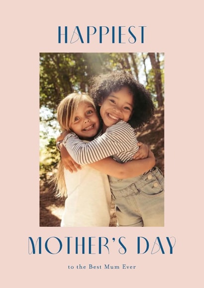 Classic Mother's Day Card - Best Mum Ever - Simple Typography created by AniSomi