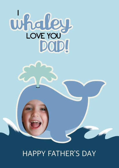 Cute Father’s Day Card - Whale-y Love You created by Choo Choo 