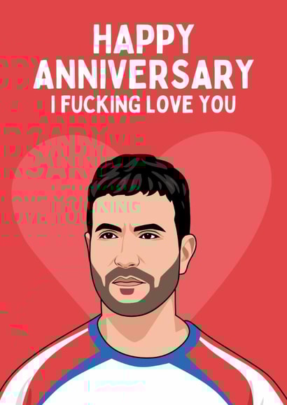 Funny Anniversary Card - Roy Kent - I Love You created by Sundiva Designs