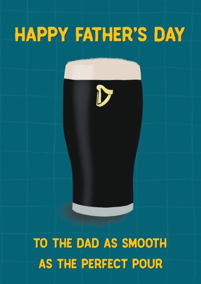 Fun Father's Day Card - Guinness - Smooth Dad created by Sweetlove Press