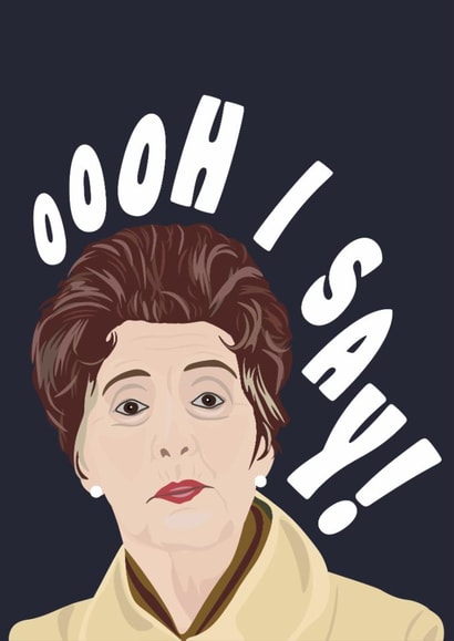 Funny Birthday / Special Occasion Card - Dot Cotton - Ooh I say! created by Hello Sausage