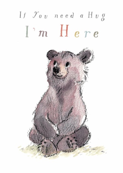 Cute Supportive Card - Bear Hug - Here For You created by Paper Shed Design