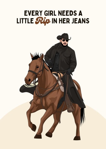 Funny Birthday/Anniversary Card - Yellowstone - Rip Wheeler created by Sundiva Designs