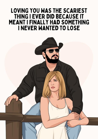 Heartfelt Anniversary Card - Rip And Beth - Yellowstone created by Sundiva Designs