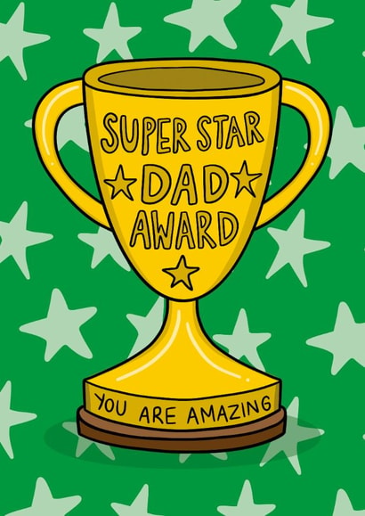 Fun Father's Day Card - Amazing Dad - Trophy created by TeePee Creations