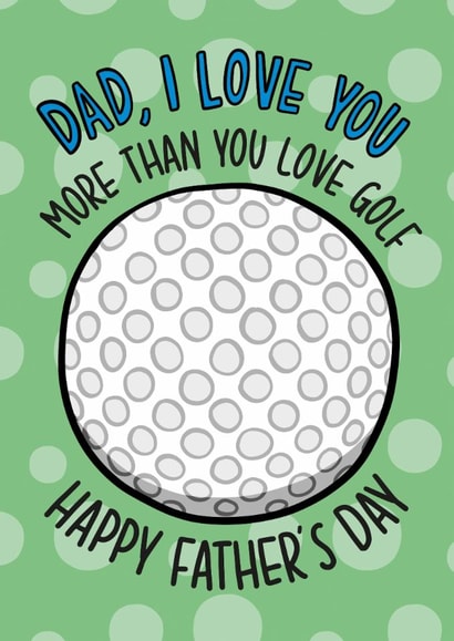 Funny Father's Day Card - Golf created by TeePee Creations