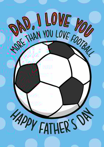 Funny Father's Day Card - Football created by TeePee Creations