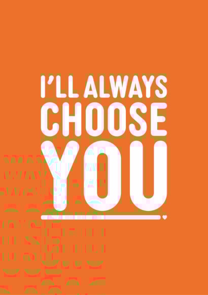 Just Because card - Uplifting - I'll Always Choose You - Friend - Family created by Tada! designs
