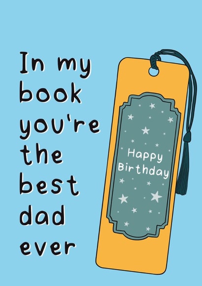 Fun Birthday Card - For Dad - Bookmark created by Stuck Shop Gifts