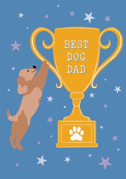 Cute Father's Day Card - From The Dog - Best Dog Dad created by Stuck Shop Gifts