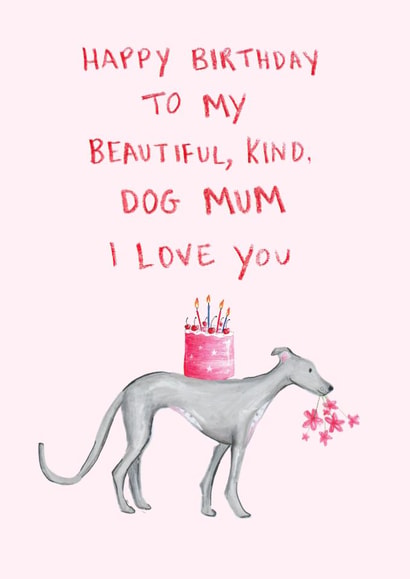 Cute Birthday Card - For Mum - From The Dog | thortful