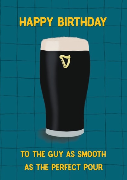 Fun Birthday Card - For Him - Guinness created by Sweetlove Press