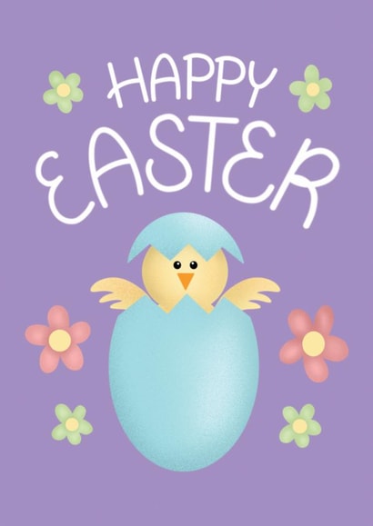 Cute Easter Card - Hatching Chick created by Angelicabydesign