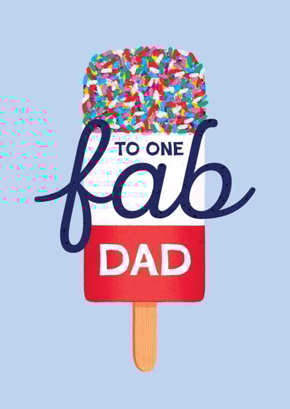 Classic Father's Day Card - Fab Lolly created by Folio | Ian Owen