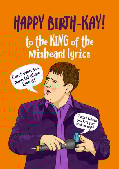 Funny Birthday Card - Peter Kay - Misheard Lyrics created by Atwood & Atwood