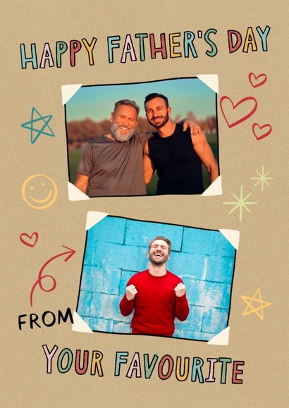 Fun Father's Day Card - From Your Favourite - Scrapbook created by by Rachel Manzano