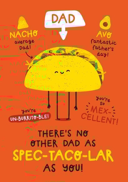 Cute Fathers Day Card - Taco created by Twisted Haggis