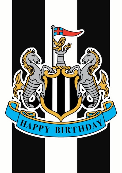 Newcastle United Birthday Card - Newcastle United - Football Club created by Pink Peach Cards