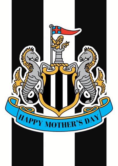Newcastle United Mother's Day Card - Newcastle United Football Club created by Pink Peach Cards