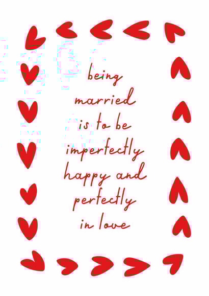 Classic Anniversary Card - Perfectly In Love created by letterfix