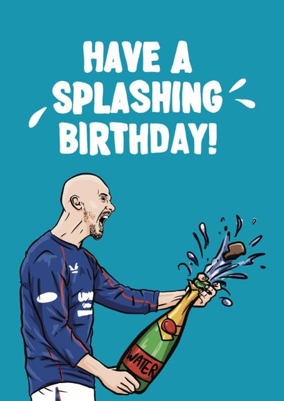 Funny Birthday Card - Rangers FC - Vaclav Cerny created by ZB CREATIVE