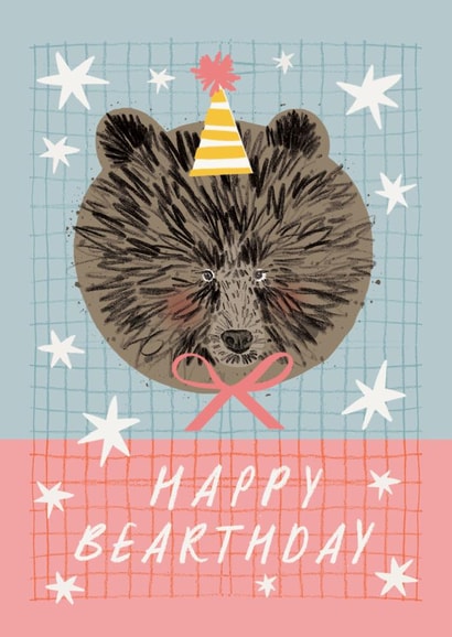 Cute Birthday Card - Bear created by Aimee Mac Illustration