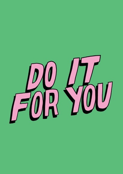 Arty Good Luck Card - Do It For You created by Tegan Price