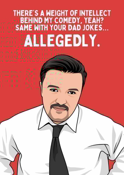 Funny Father's Day Card - David Brent - Dad Jokes created by Sundiva Designs