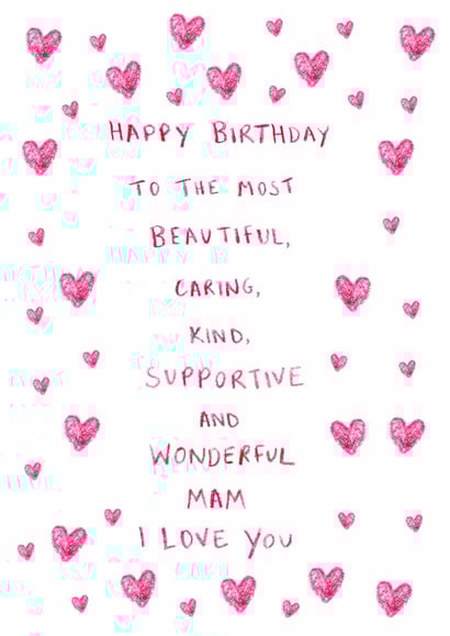 Heartfelt Birthday Card - Wonderful Mam created by HCD Illustration